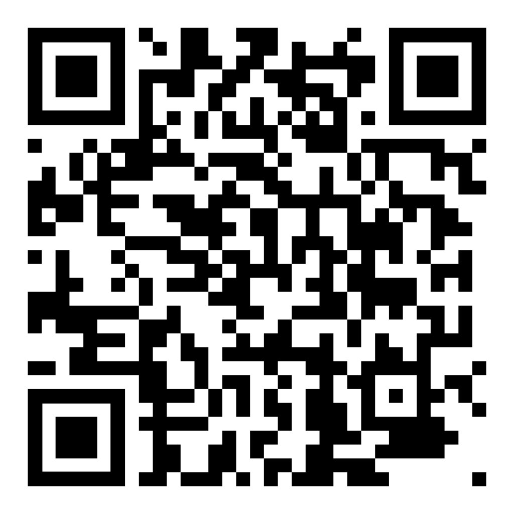 QR-Code mit wabenförmiger Struktur, der für digitale Informationen oder Links genutzt werden kann.